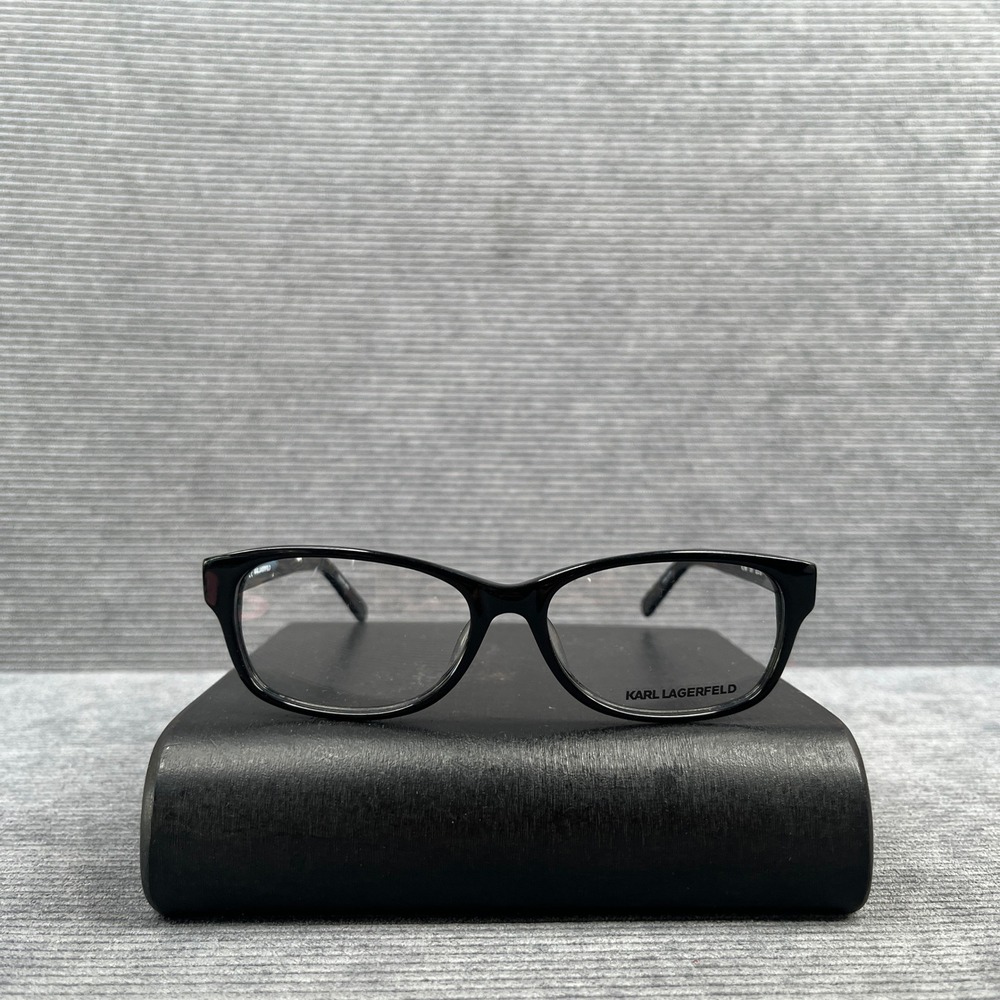Karl Lagerfeld KL799 001 Black Y2k Eyeglasses Frames 52-15-135 Rectangular